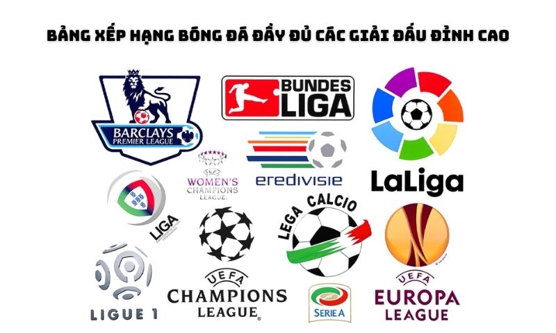 BảXH bóng đá đầy đủ các giải đấu đỉnh cao